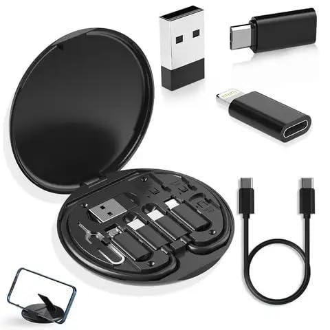 5 in 1 Fast Charging Travel Cabel Set With Phone Stand