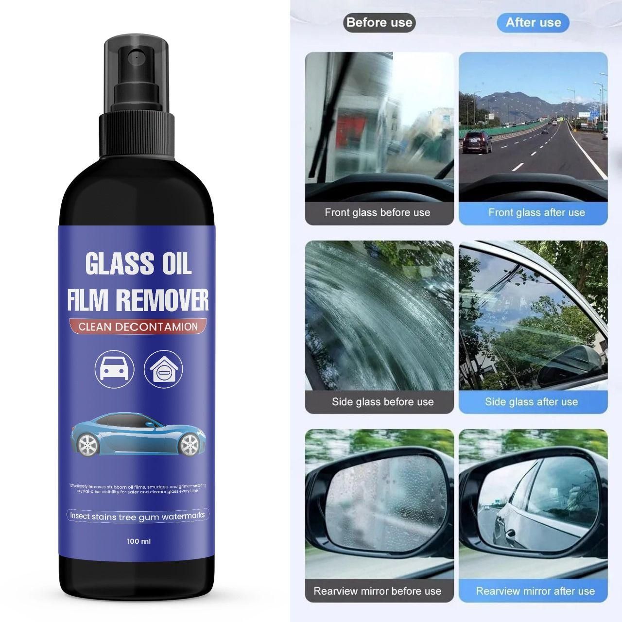 Glass Oil Film Remover 200 ml (Pack of 2)