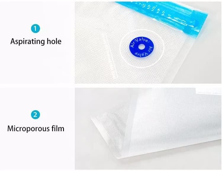 Vaccum Sealing Resealable food Vaccum Bags (Pack of 10 Bags)