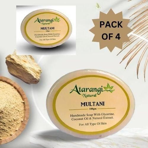 Multani Mitti Handmade Soap With Multani Mitti For Remove Pimple Marks (Pack Of 2)